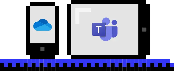 Teams and Onedrive logos